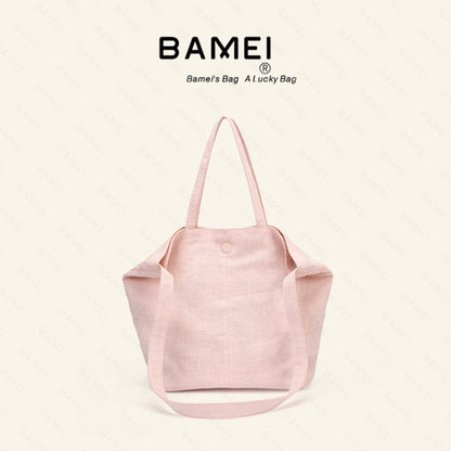Lightweight, spacious, and comfortable linen everyday shoulder/crossbody bag