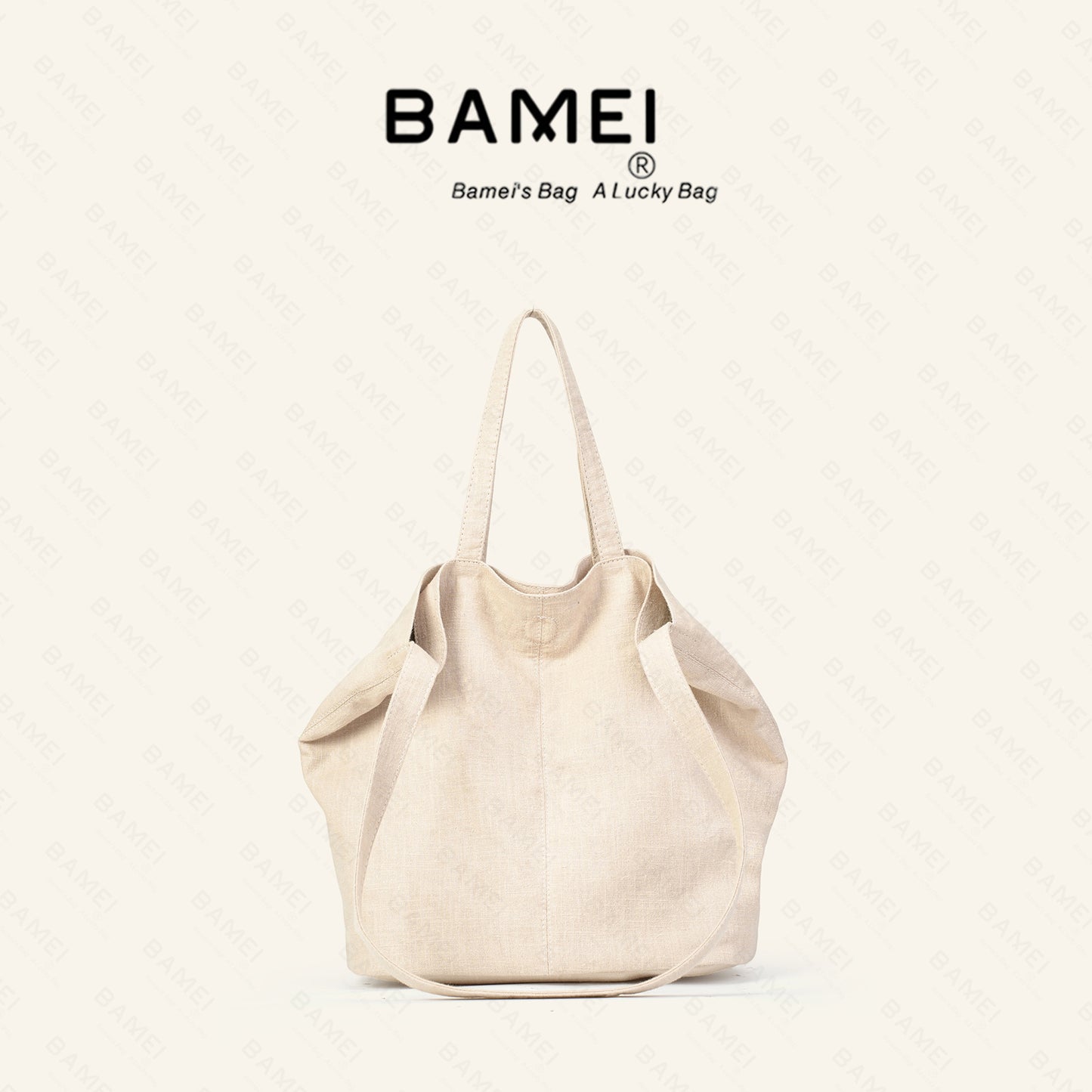 Lightweight, spacious, and comfortable linen everyday shoulder/crossbody bag